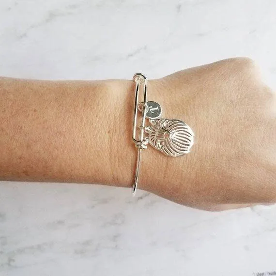 Brussels Griffon Bracelet - bangle adjustable double loop pet monkey face Griff dog charm - personalized letter initial monogram
