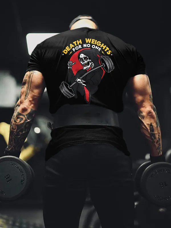 Death Weights For No One Printed Men's T-shirt