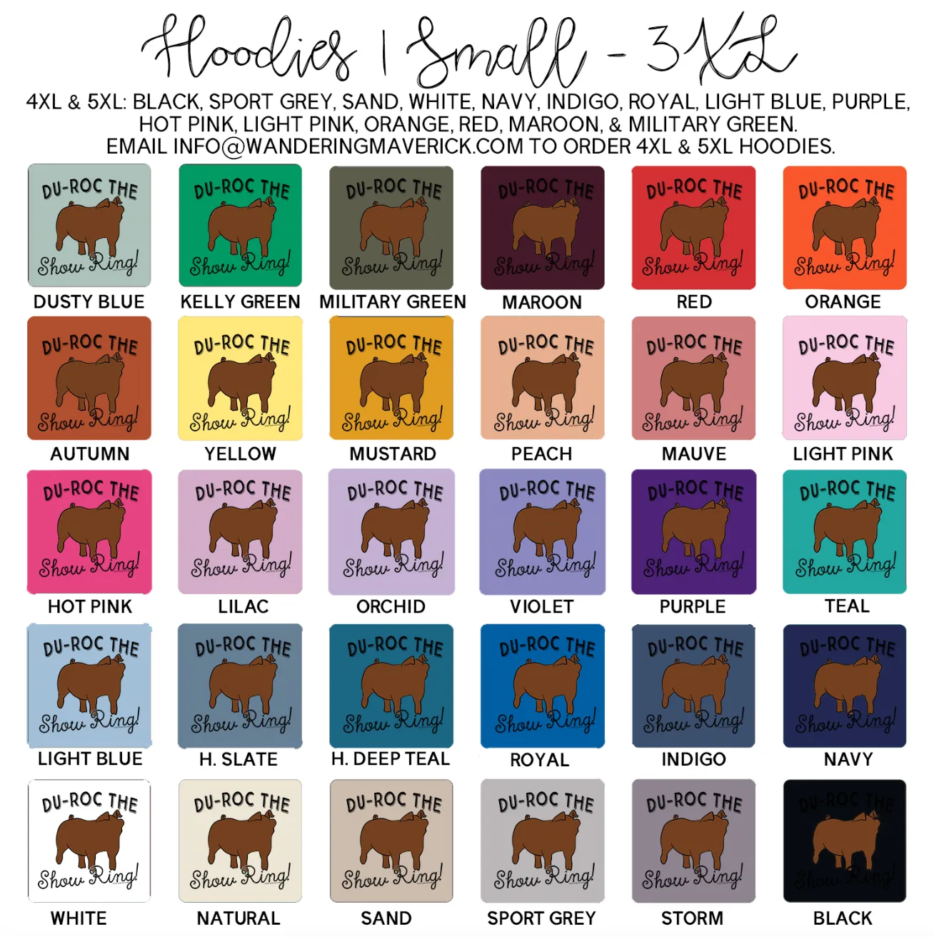 DuROC The Show Ring Hoodie (S-3XL) Unisex - Multiple Colors!