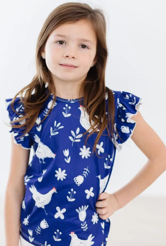 Feathered Friends S/S Ruffle Tee