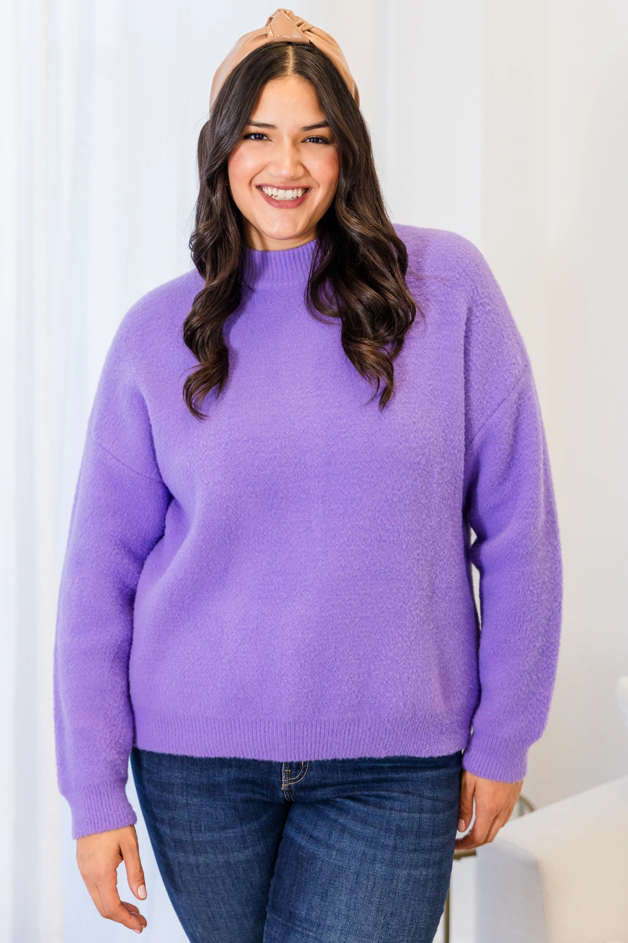 Hug Me Sweater, Lavender