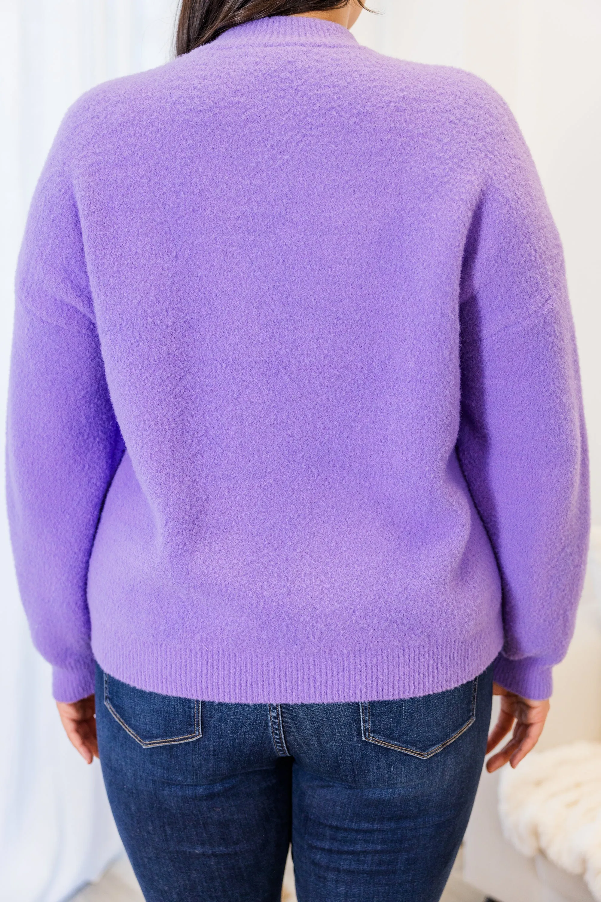 Hug Me Sweater, Lavender