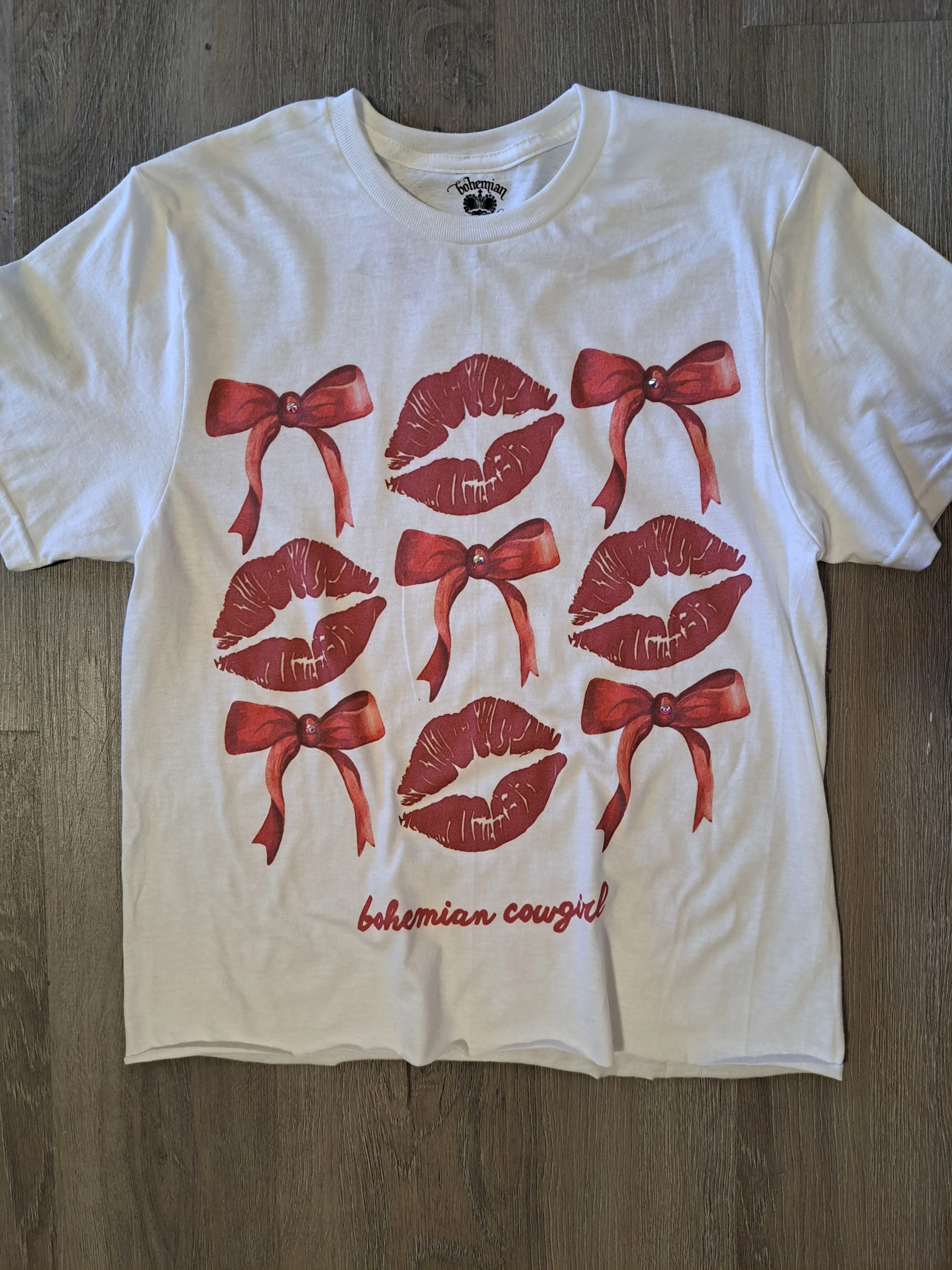 Lips & Bows Valentine's T-Shirt - WS