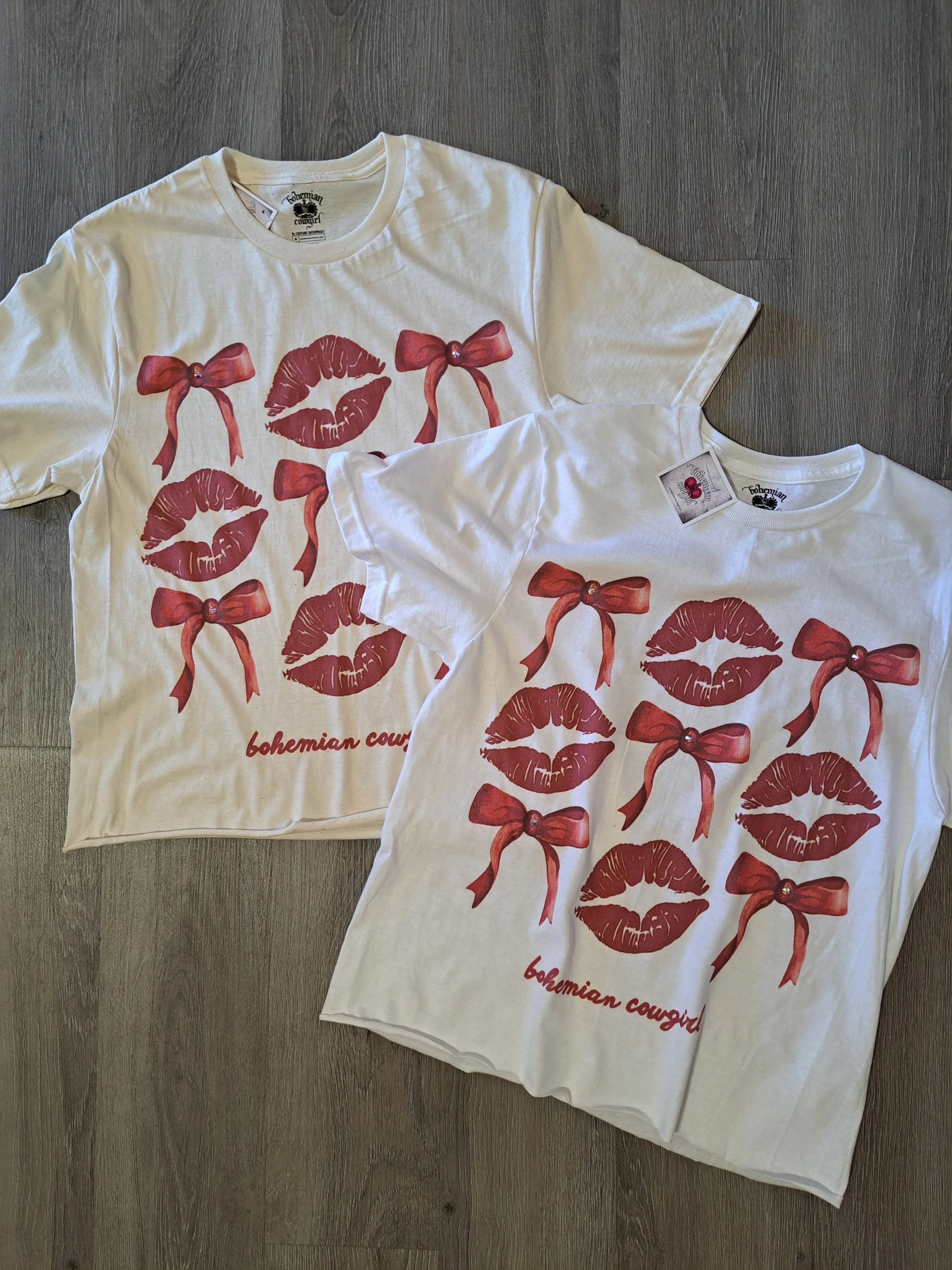 Lips & Bows Valentine's T-Shirt - WS