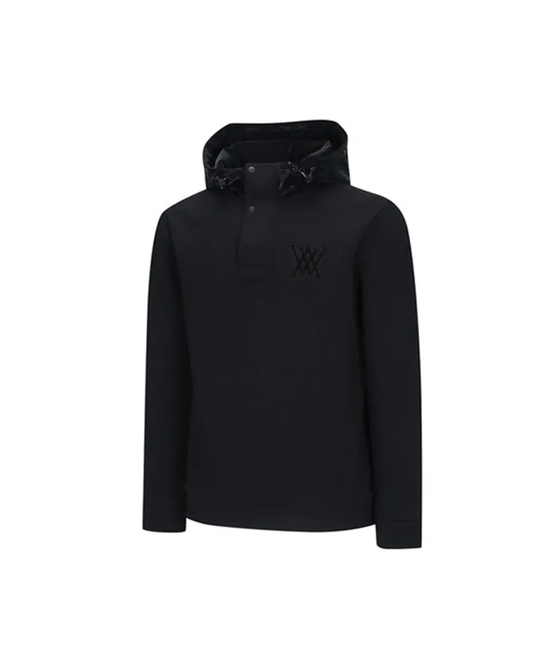 Men's Hoodie Point Anorak - Black