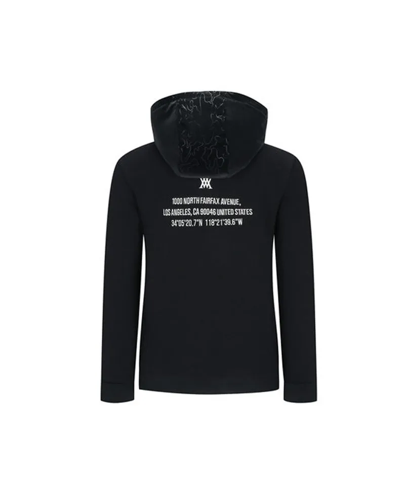 Men's Hoodie Point Anorak - Black