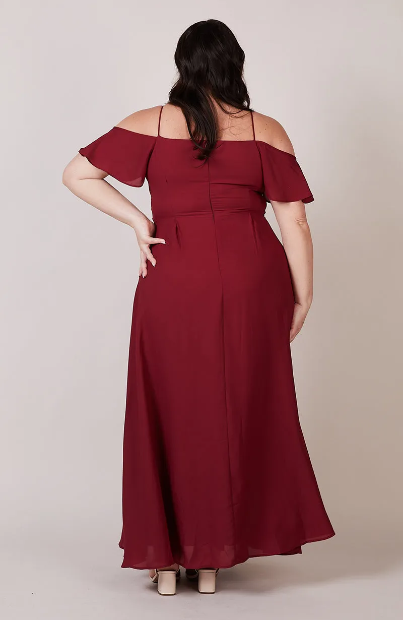 Mykonos Dress in Chianti Burgundy
