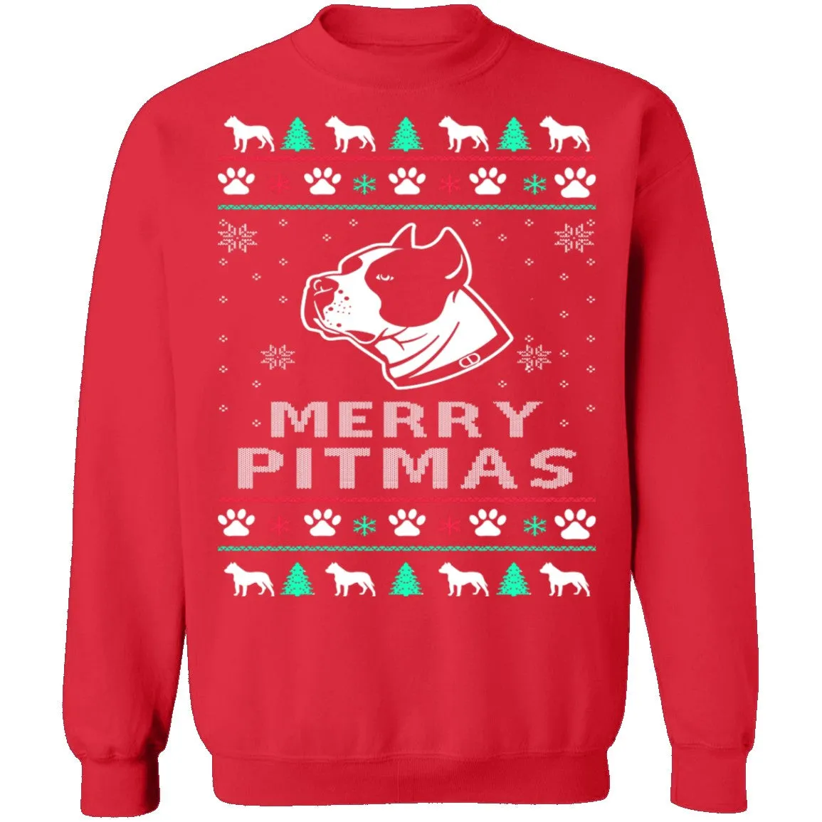 Pitbull Ugly Christmas Sweater