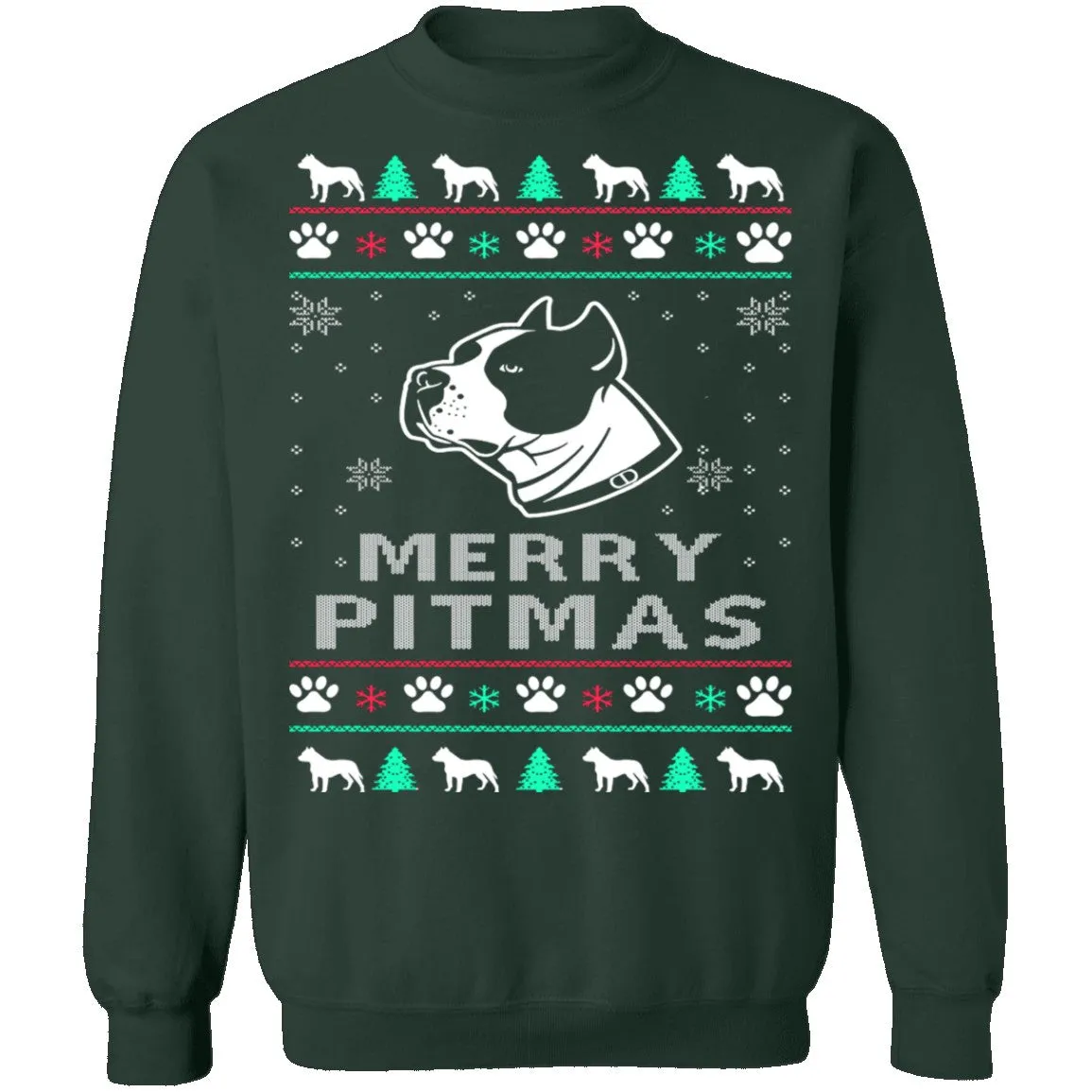 Pitbull Ugly Christmas Sweater