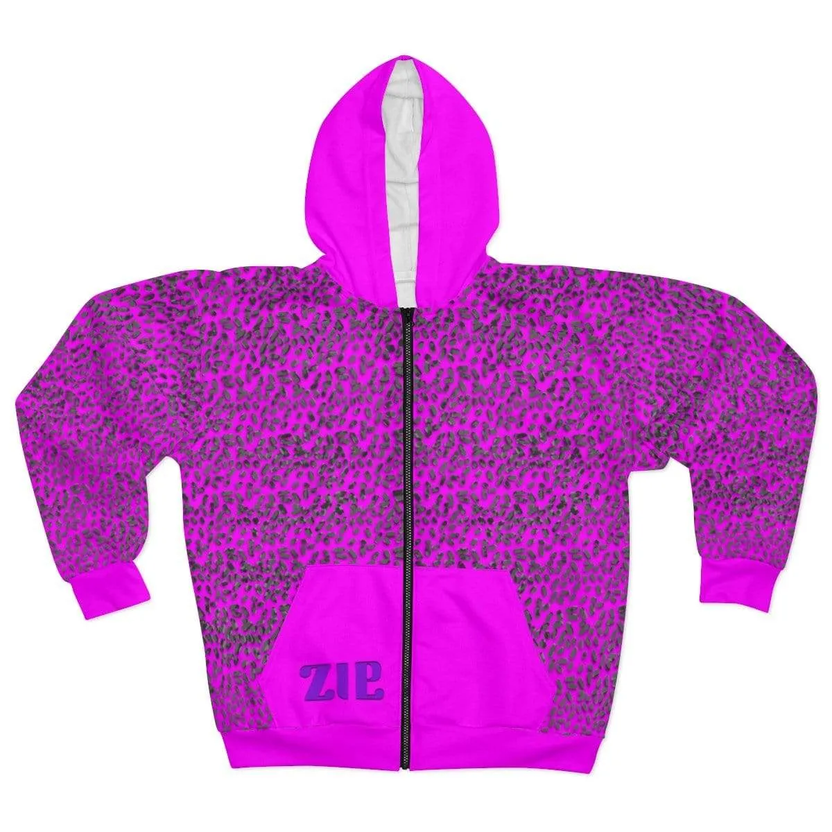 Plumskum Cut Sew AOP Zip Hoodie - Pink