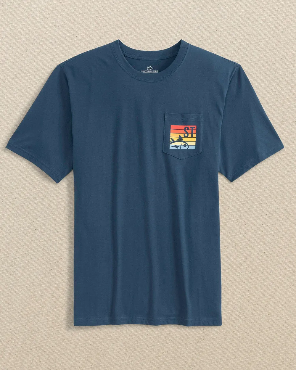 Southern Tide Sunset Cropped Skipjack Short Sleeve T-Shirt