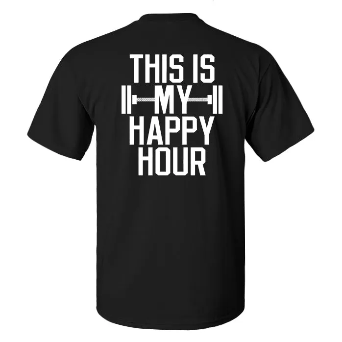 This Is My Happy Hour Printed Men's T-shirt