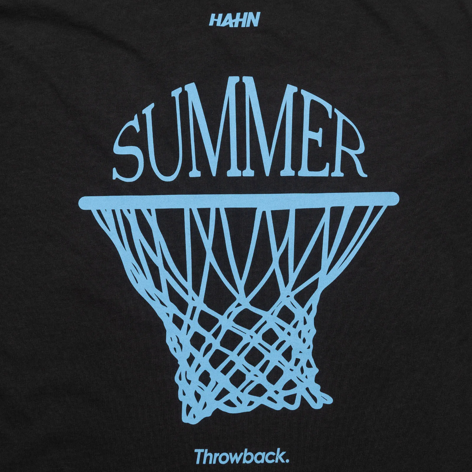 Throwback X Hahn Nothing But Net T-Shirt - Faded Noir