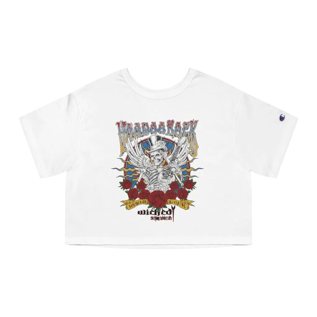 Voodoo Rock World Tour /Champion  Cropped Tee Shirt