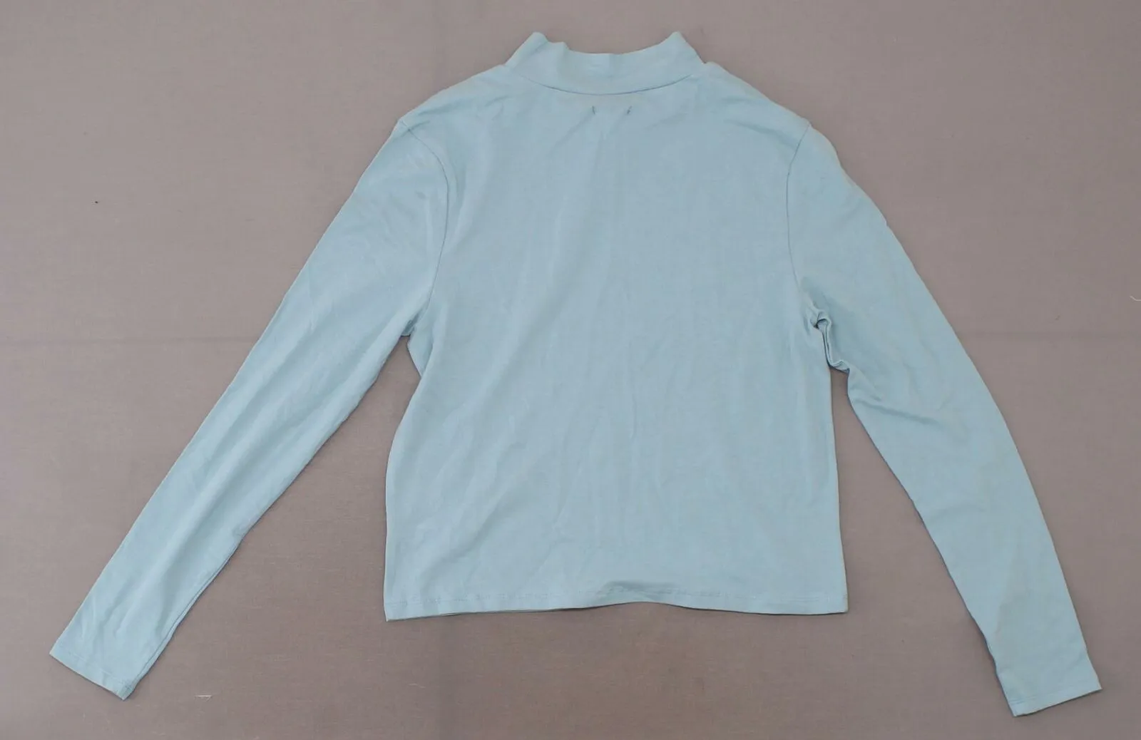 Wild Fable Women's Long Sleeve Cropped Mock Turtleneck Shirt Top