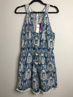 Womens Size Sm Misses Blue Ranna Gill NWT Romper
